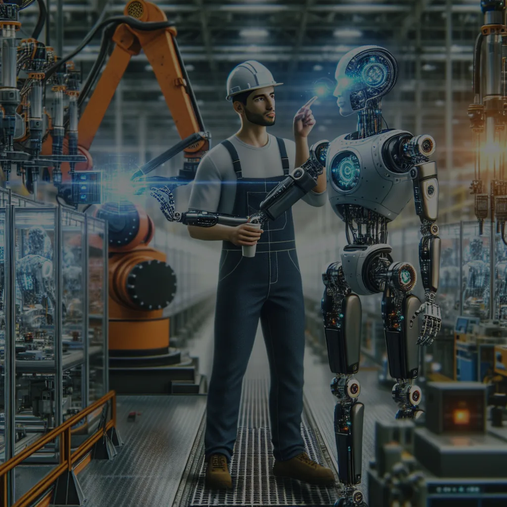 Przyszłość pracy w zautomatyzowanych fabrykach: współpraca człowieka z robotem