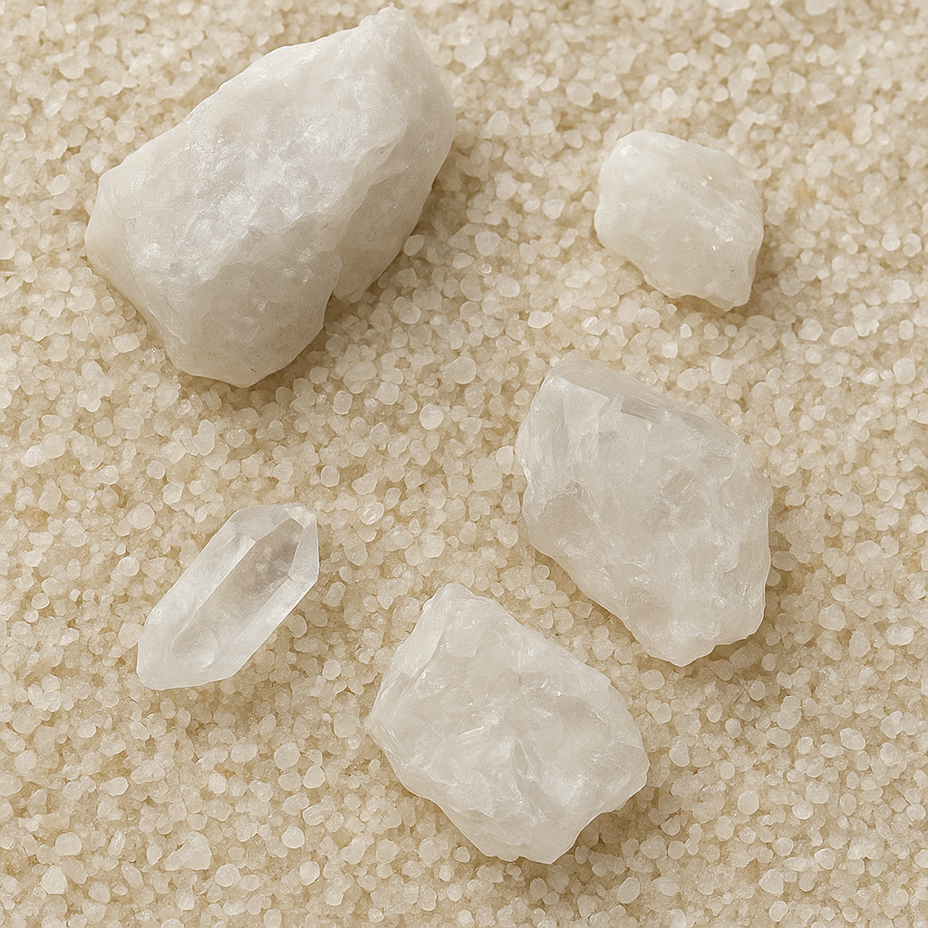 Piasek kwarcowy - minerały