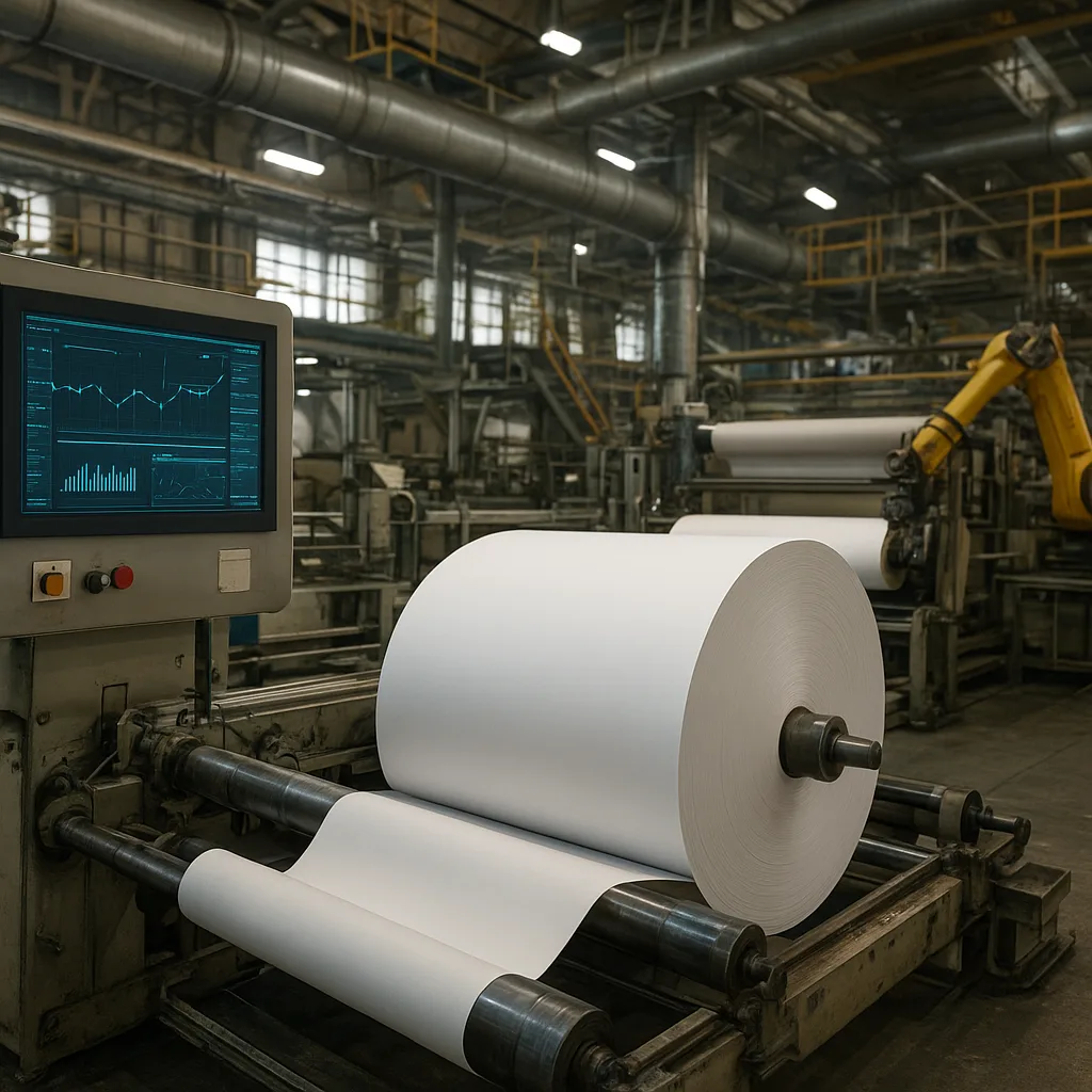Cyfryzacja linii produkcyjnych w papierniach