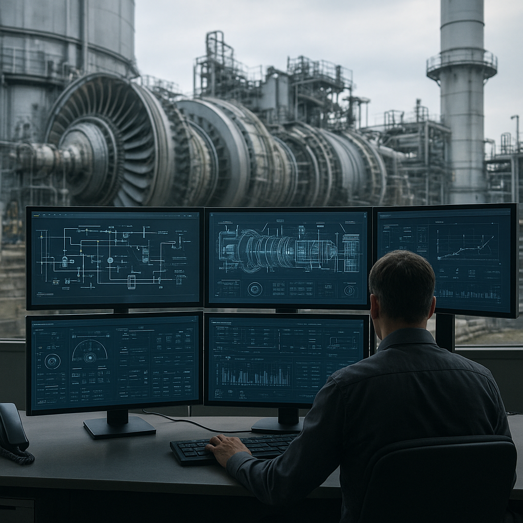 Zaawansowane systemy sterowania pracą turbin gazowych