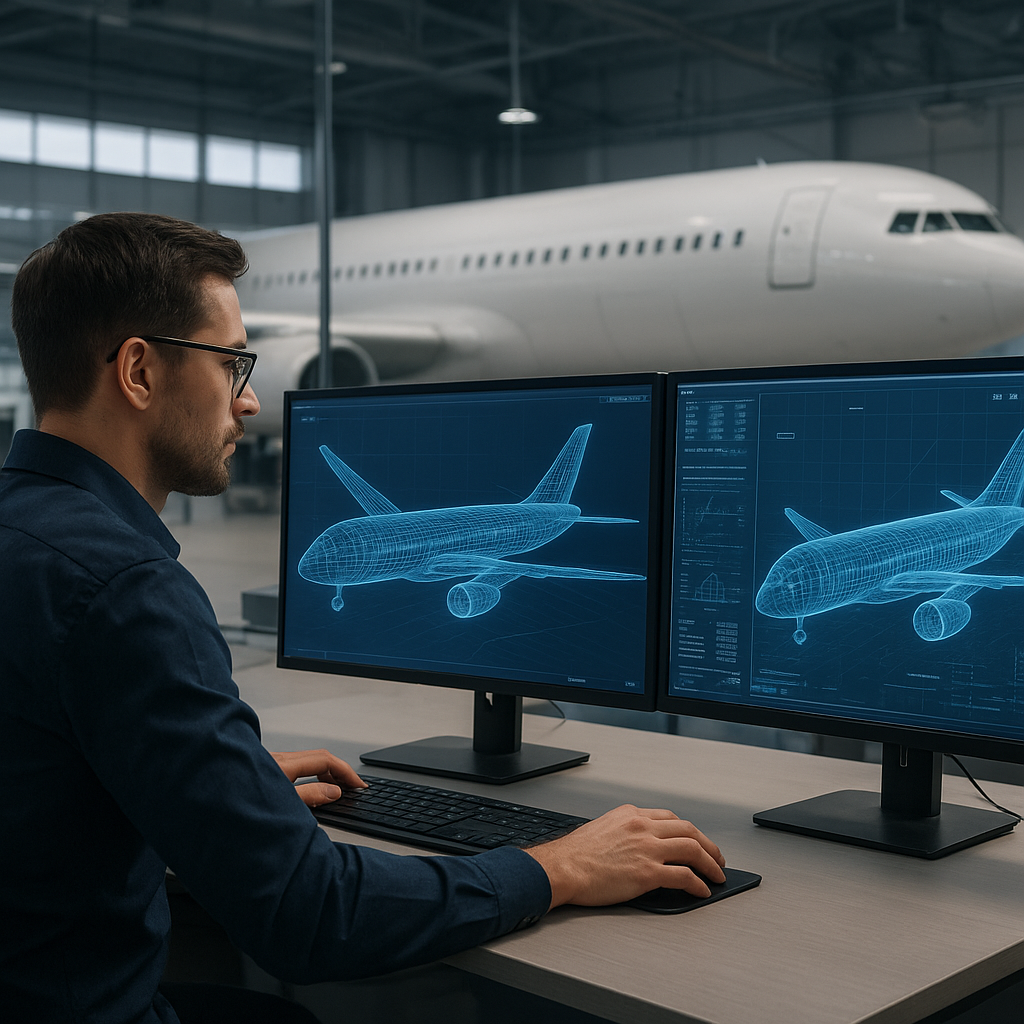 Cyfrowe bliźniaki w projektowaniu konstrukcji lotniczych
