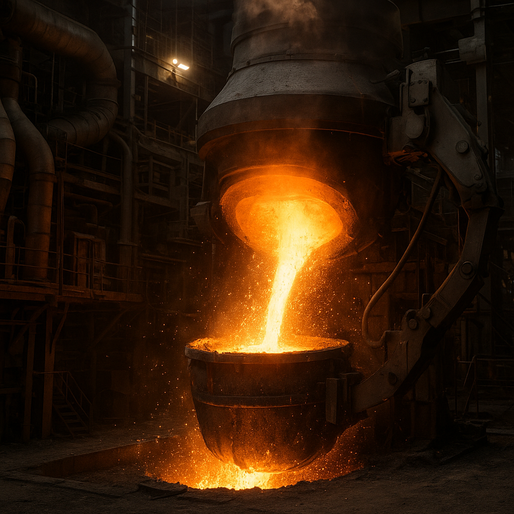 Produkcja stali w piecach konwertorowych