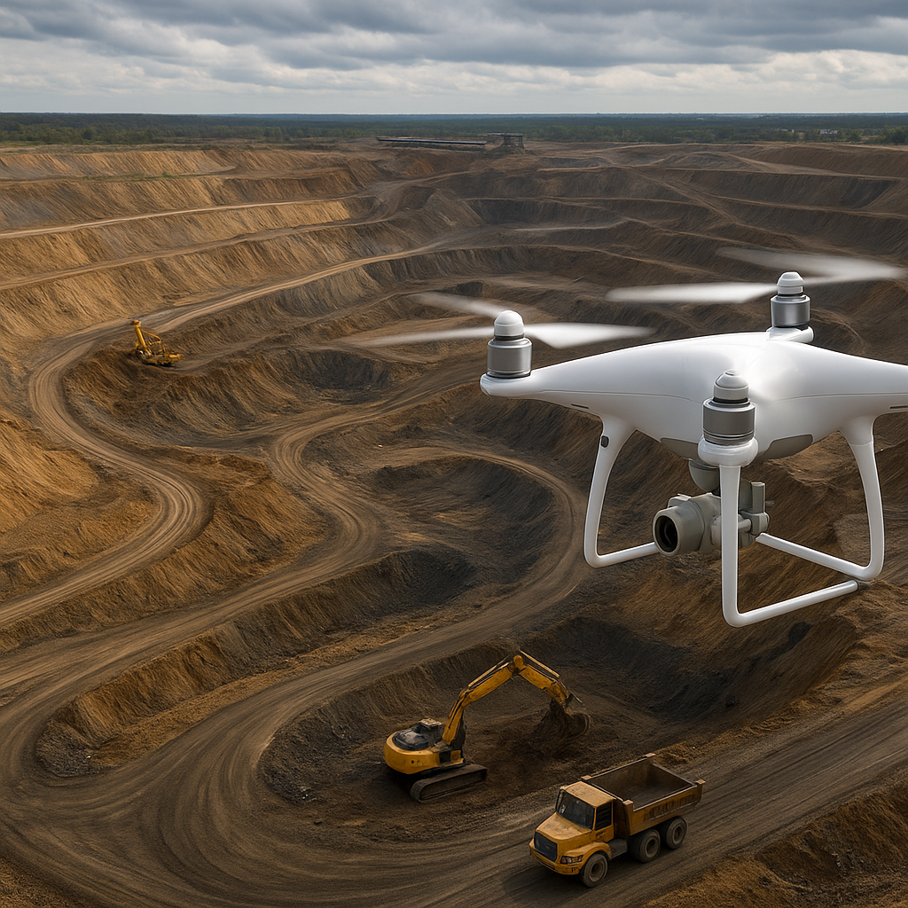 Zastosowanie dronów w monitoringu kopalń odkrywkowych