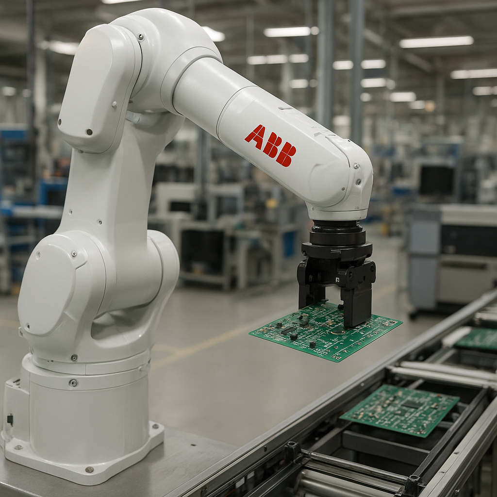 IRB 4600 – ABB – przemysł elektroniczny – robot