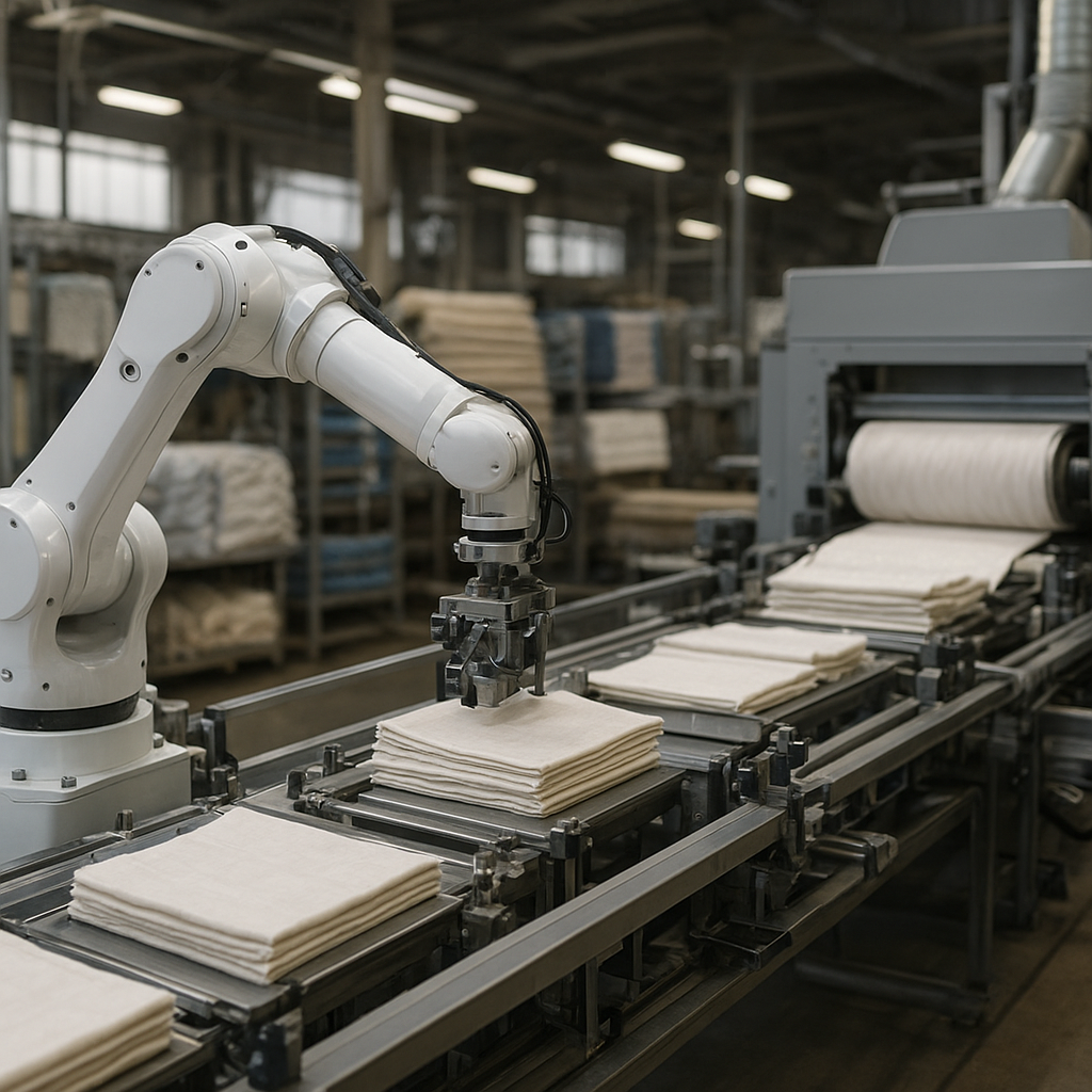 Rola robotów w fabrykach tekstylnych