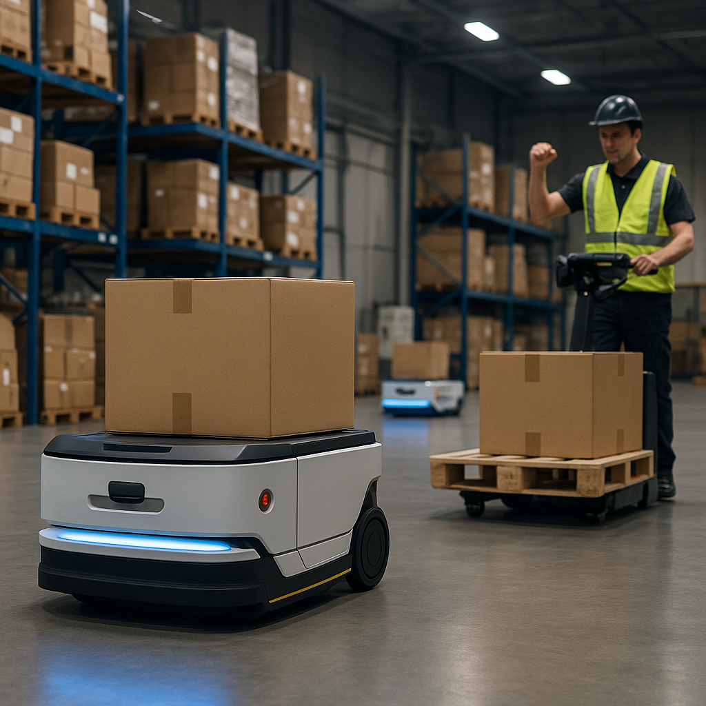 Jak roboty mobilne usprawniają logistykę wewnętrzną w fabrykach