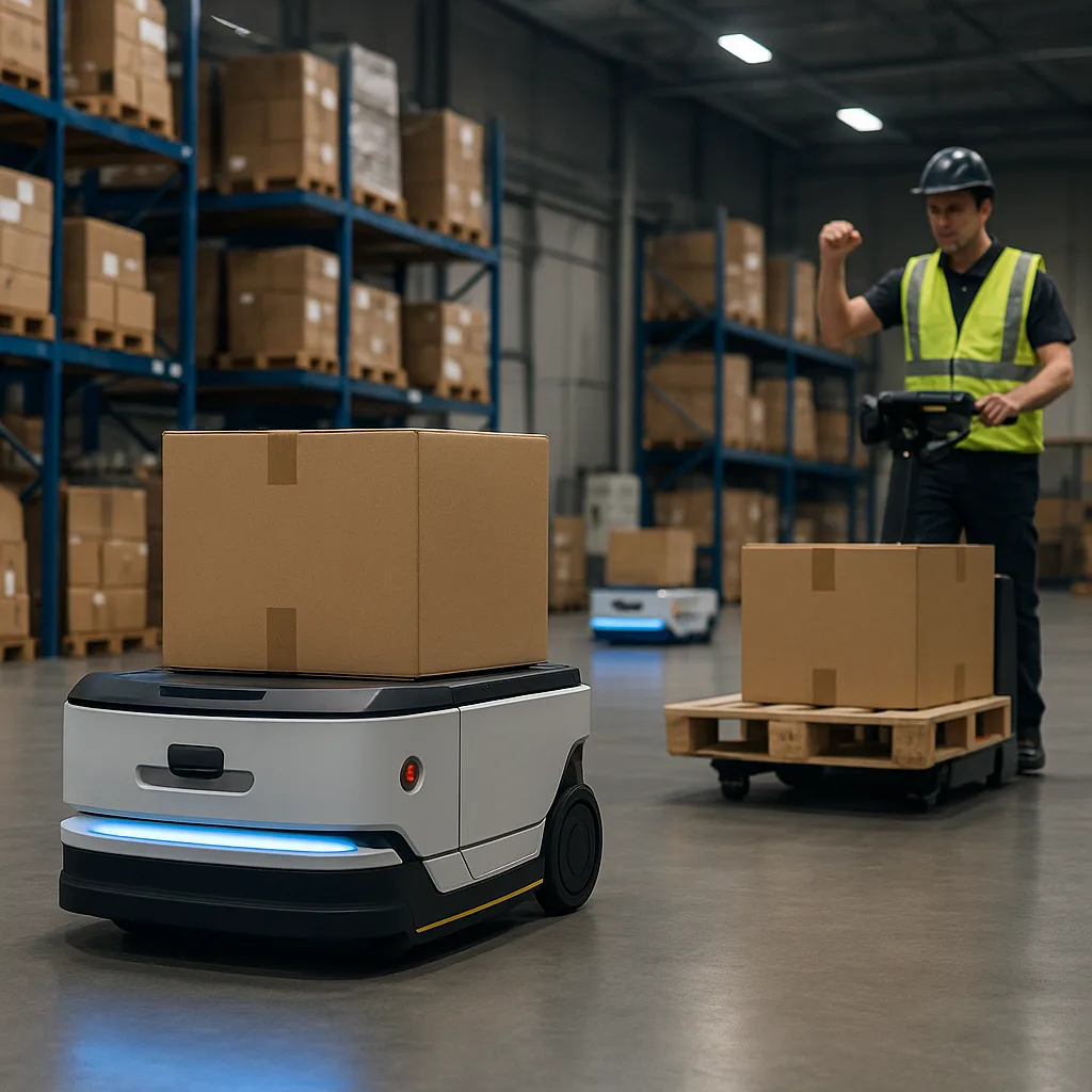 Jak roboty mobilne usprawniają logistykę wewnętrzną w fabrykach
