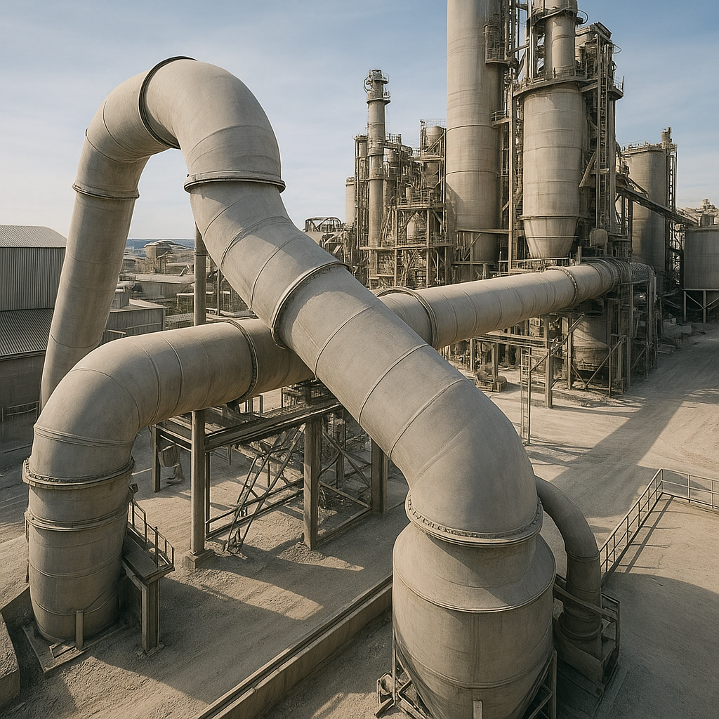 Transport pneumatyczny surowców w cementowniach