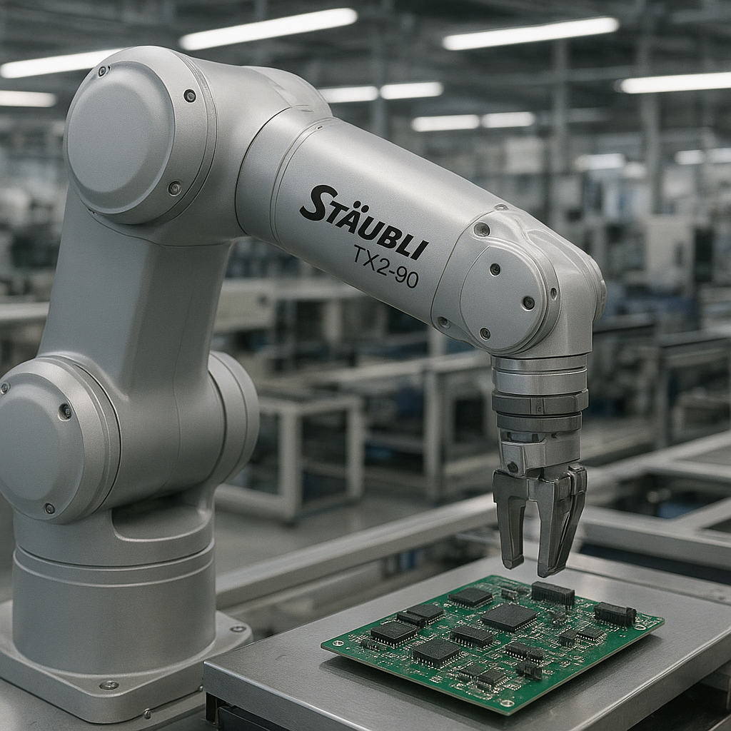 TX2-90 – Stäubli – przemysł elektroniczny – robot