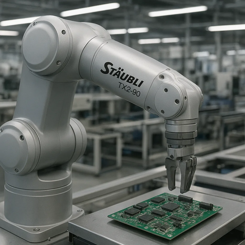 TX2-90 – Stäubli – przemysł elektroniczny – robot
