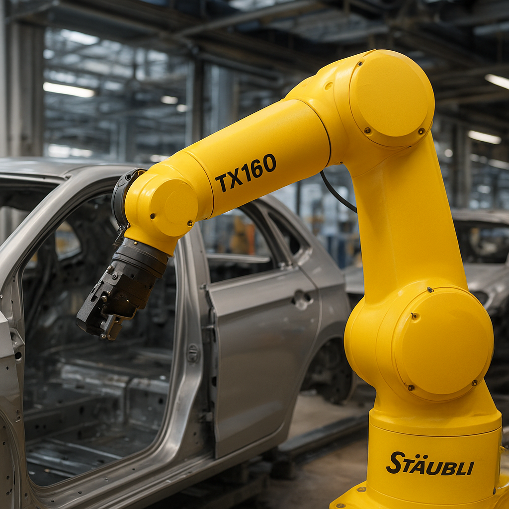 TX160 – Stäubli – przemysł motoryzacyjny – robot