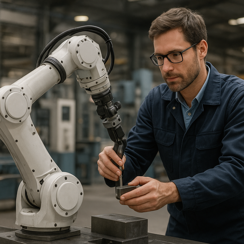 Rozwój współpracy człowiek–robot w zakładach