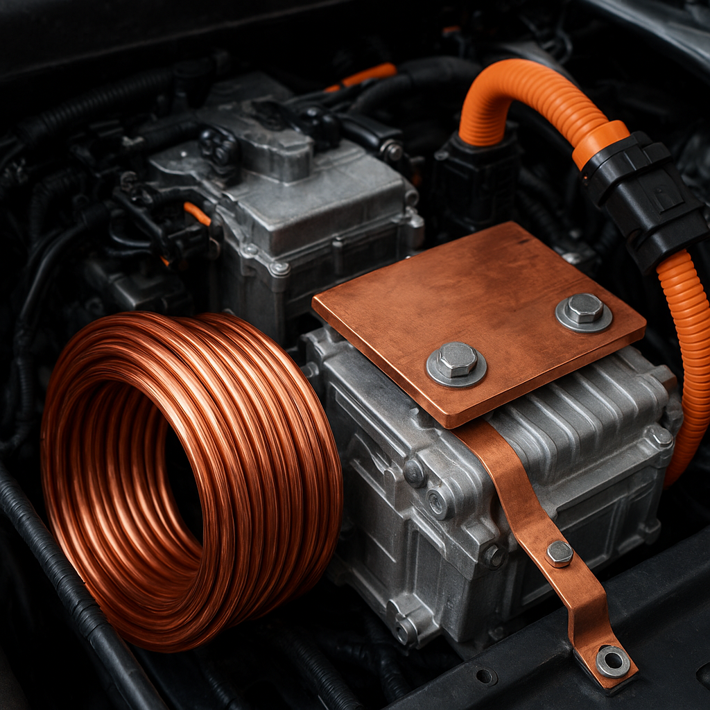 Wykorzystanie miedzi w instalacjach pojazdów elektrycznych