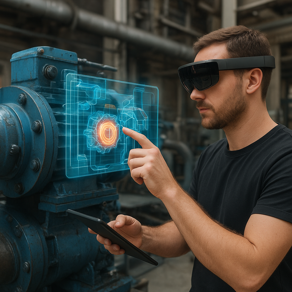 Zastosowanie rzeczywistości rozszerzonej w serwisie maszyn