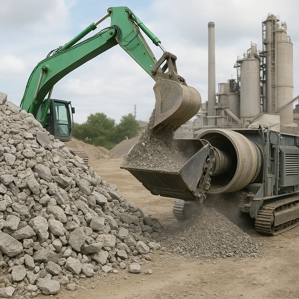 Recykling betonu i jego wpływ na rynek cementowy