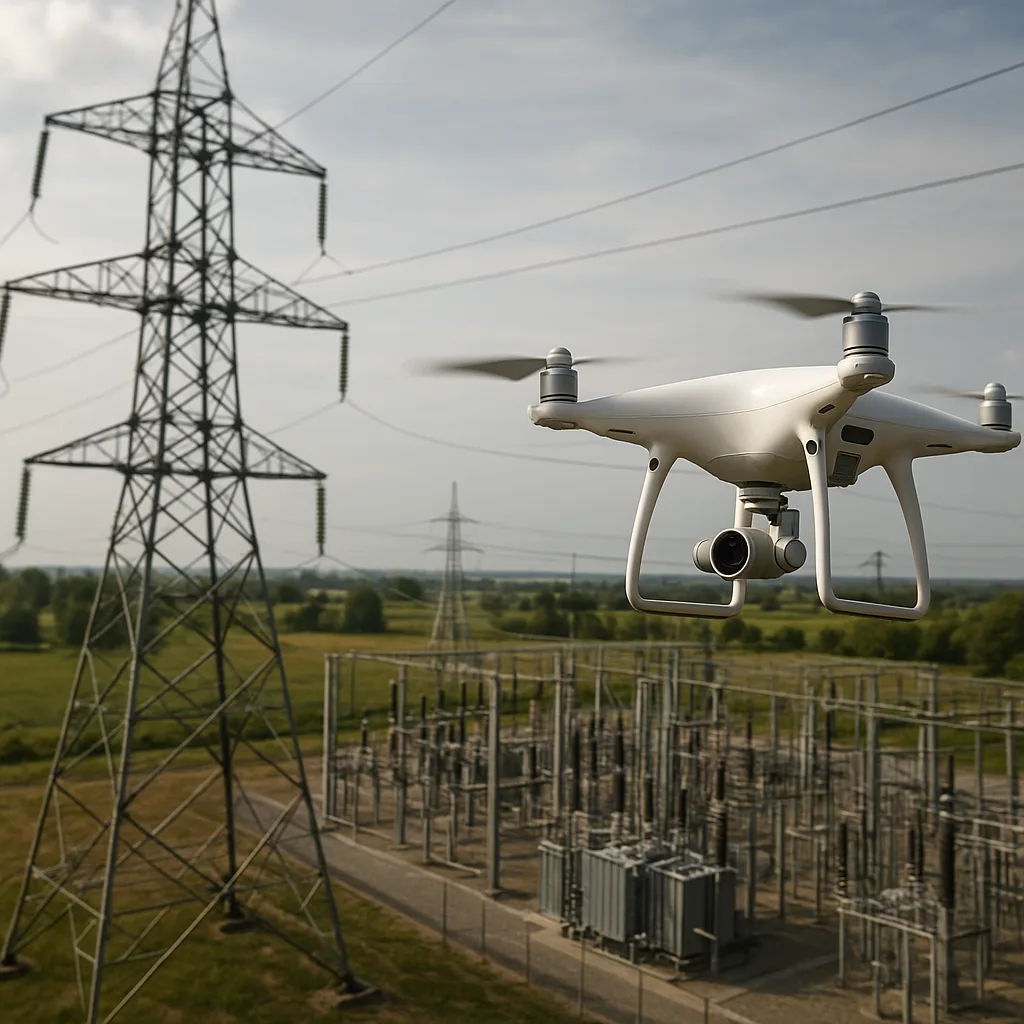 Skanowanie i monitoring infrastruktury energetycznej z użyciem dronów
