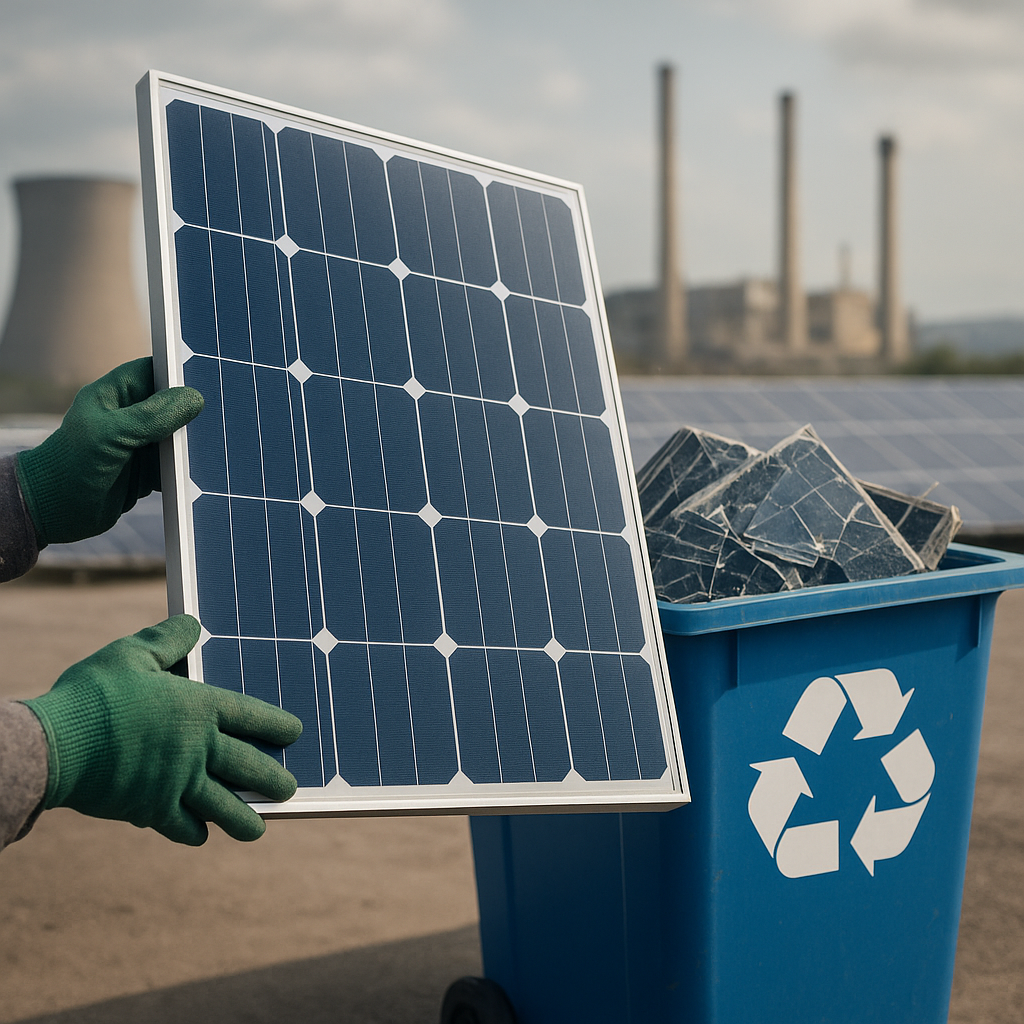 Recykling paneli fotowoltaicznych – procesy i regulacje