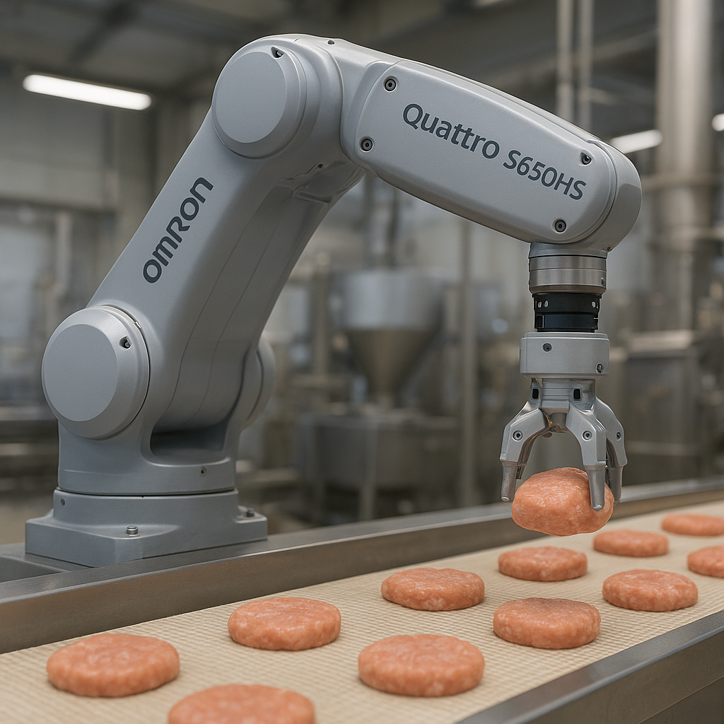 Quattro s650HS – Omron – przemysł spożywczy – robot