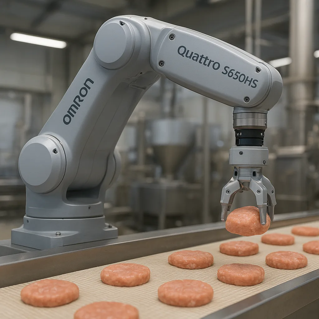 Quattro s650HS – Omron – przemysł spożywczy – robot