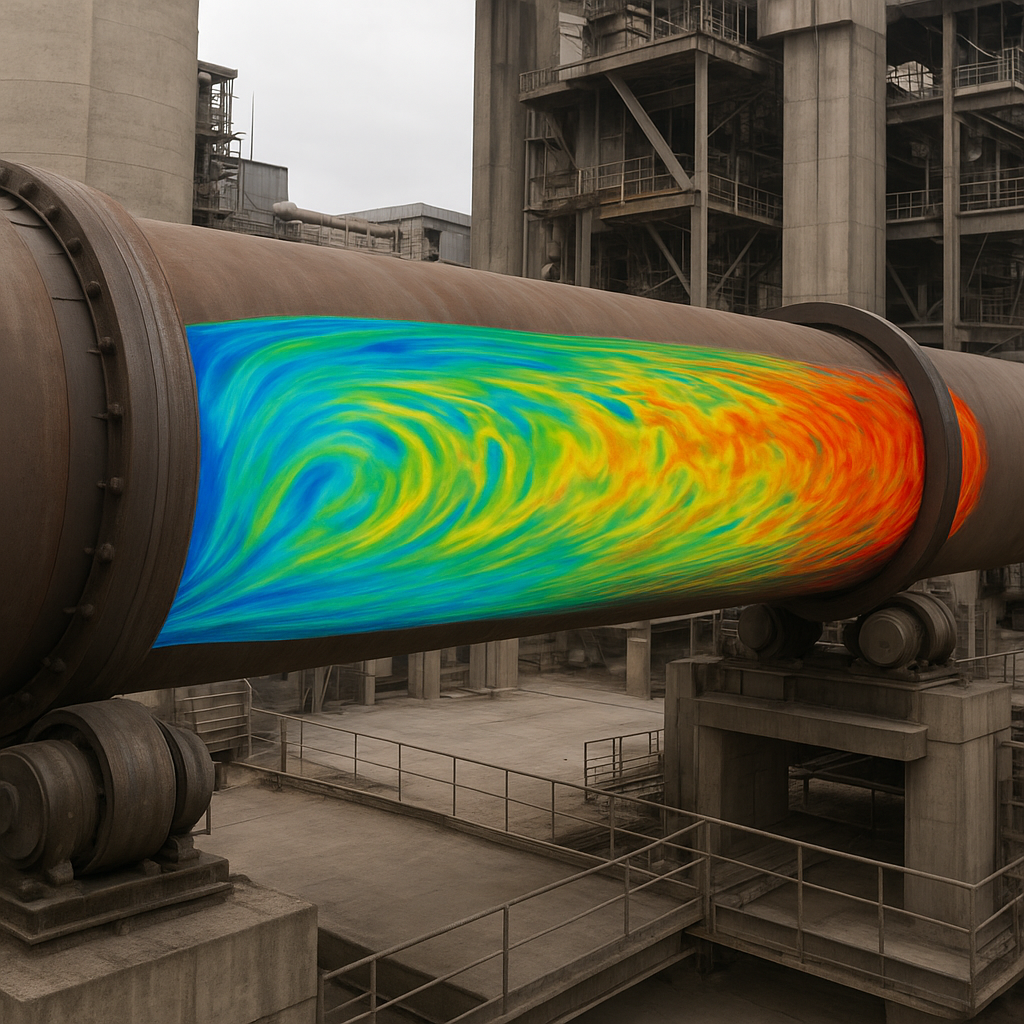 Modelowanie CFD w analizie przepływu gazów w piecu obrotowym