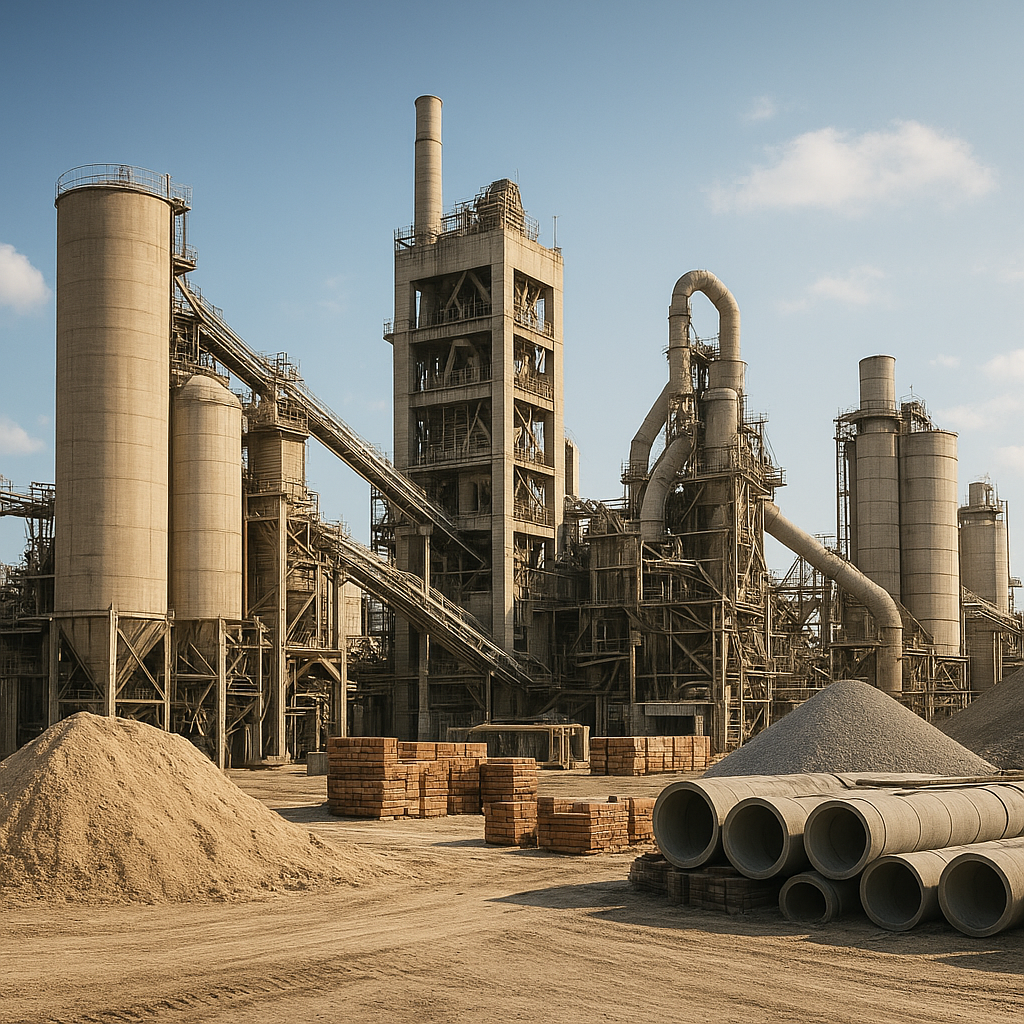 Największe zakłady produkcji materiałów budowlanych