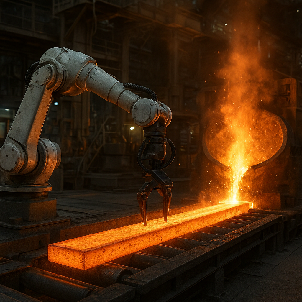 Zastosowanie robotów w hutnictwie