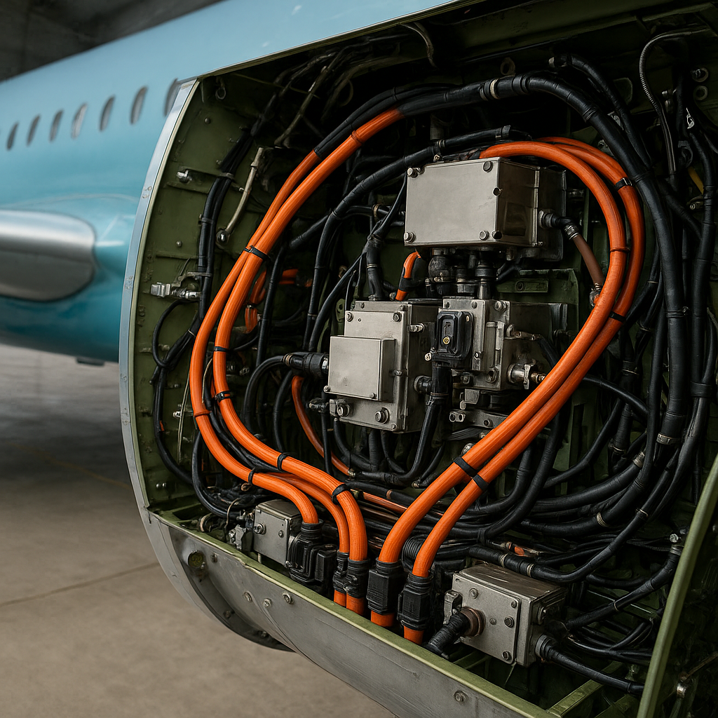 Układy elektryczne dużej mocy w samolotach