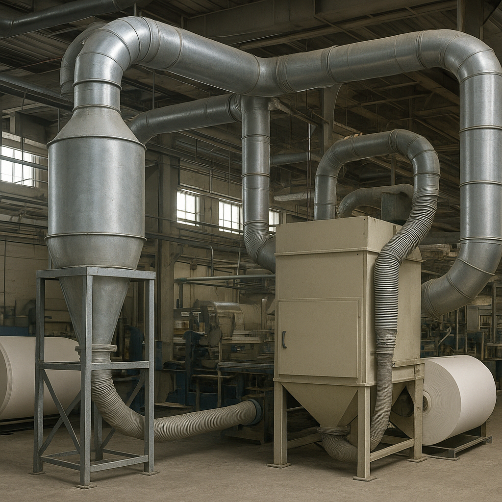 Systemy odciągu pyłu w konwertingu