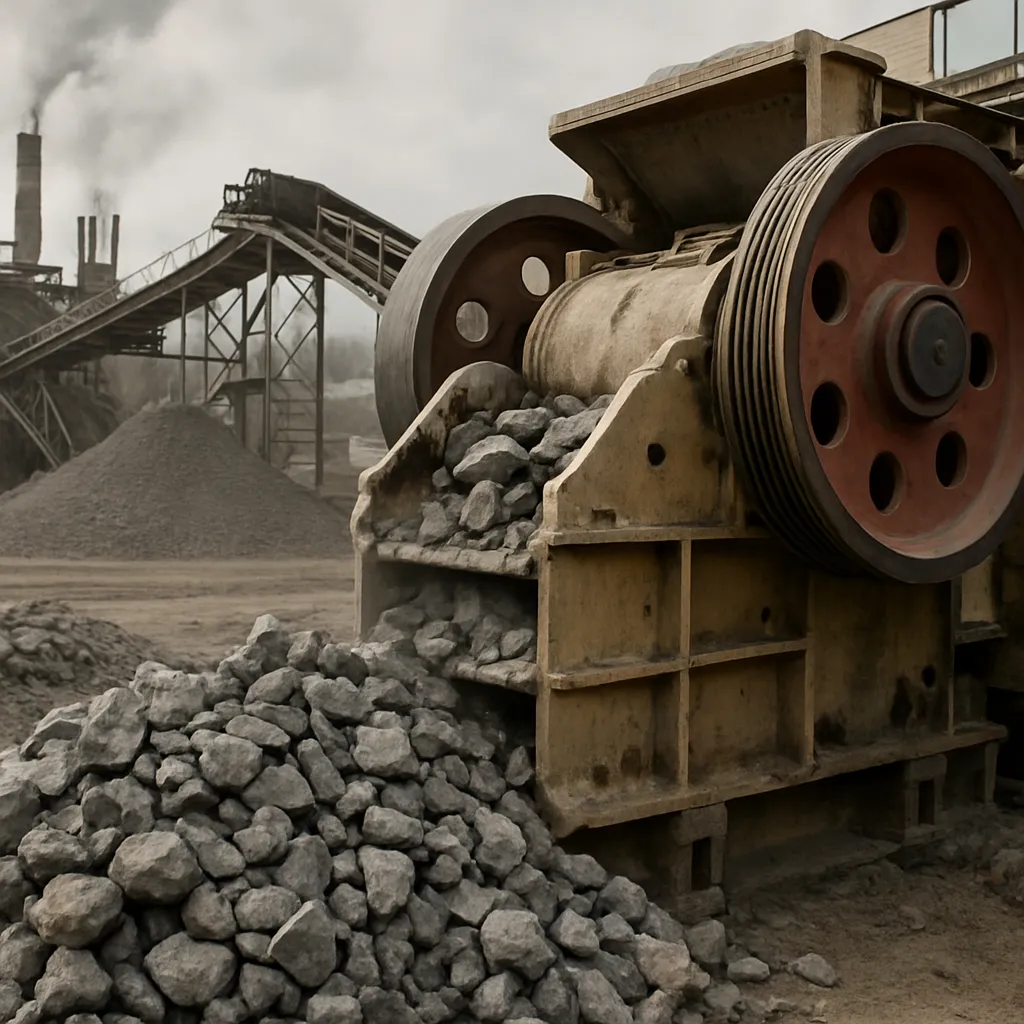 Kruszarki szczękowe w przygotowaniu surowców