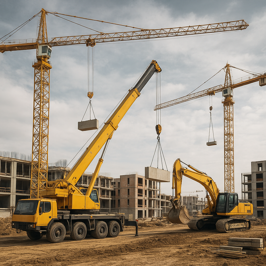 Rodzaje dźwigów i ich wykorzystanie w inwestycjach