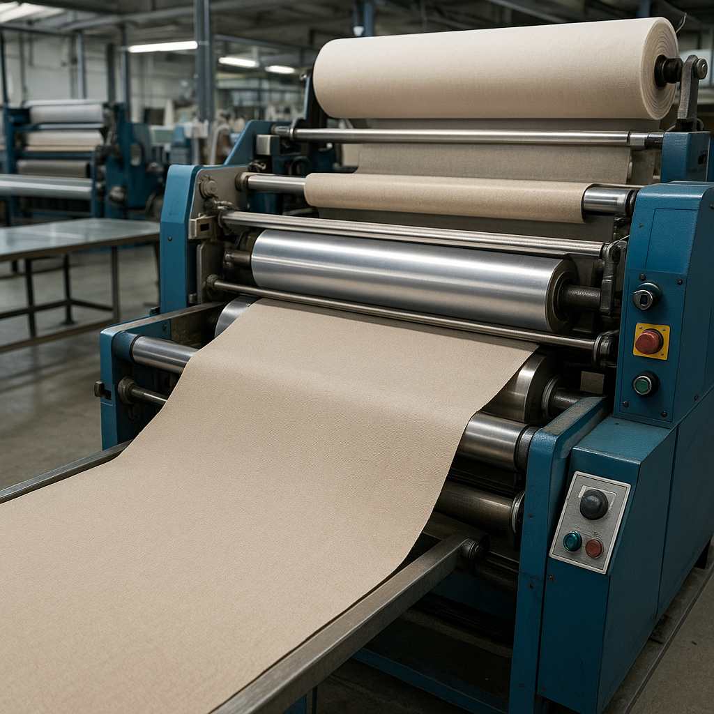 Maszyny do laminowania tkanin technicznych