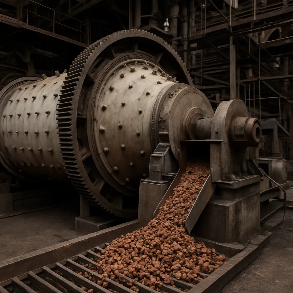 Młyn kulowy w przetwarzaniu surowców hutniczych