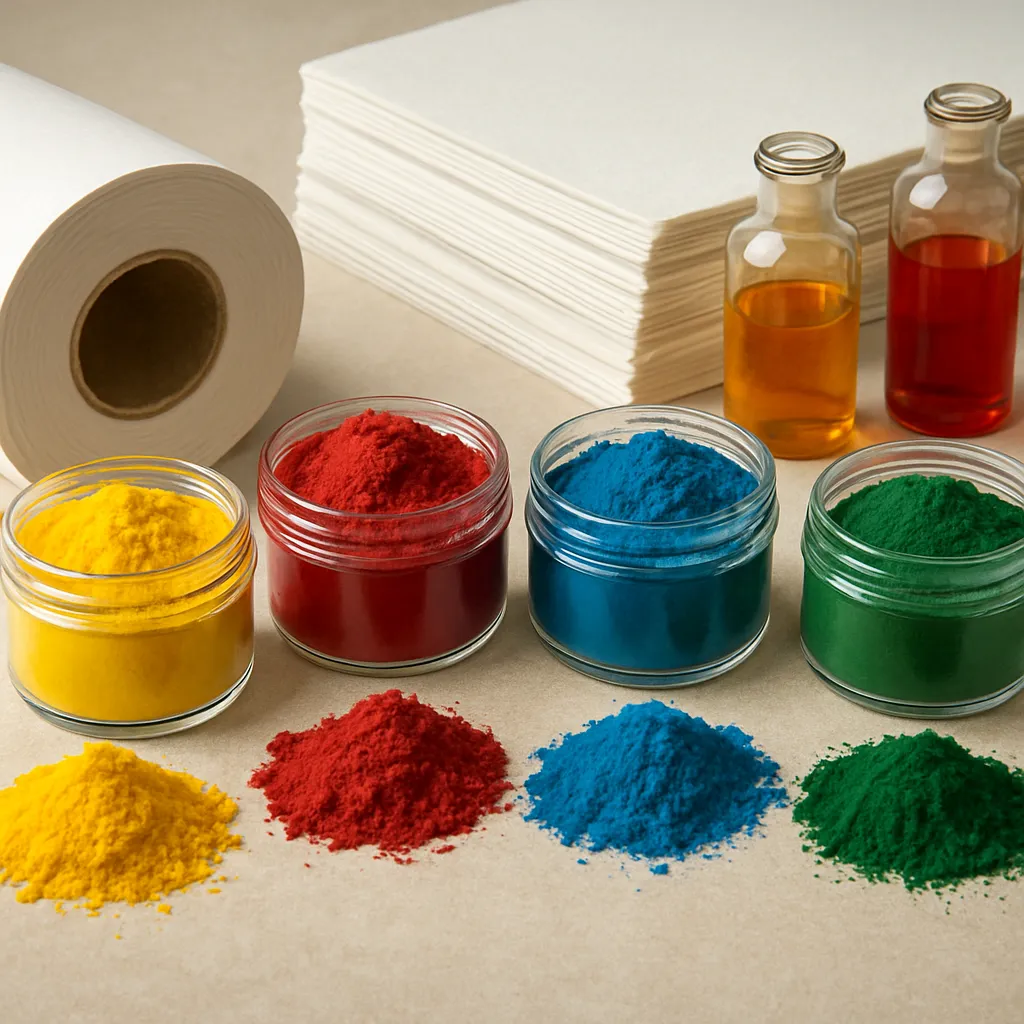 Barwniki i pigmenty w produkcji papieru