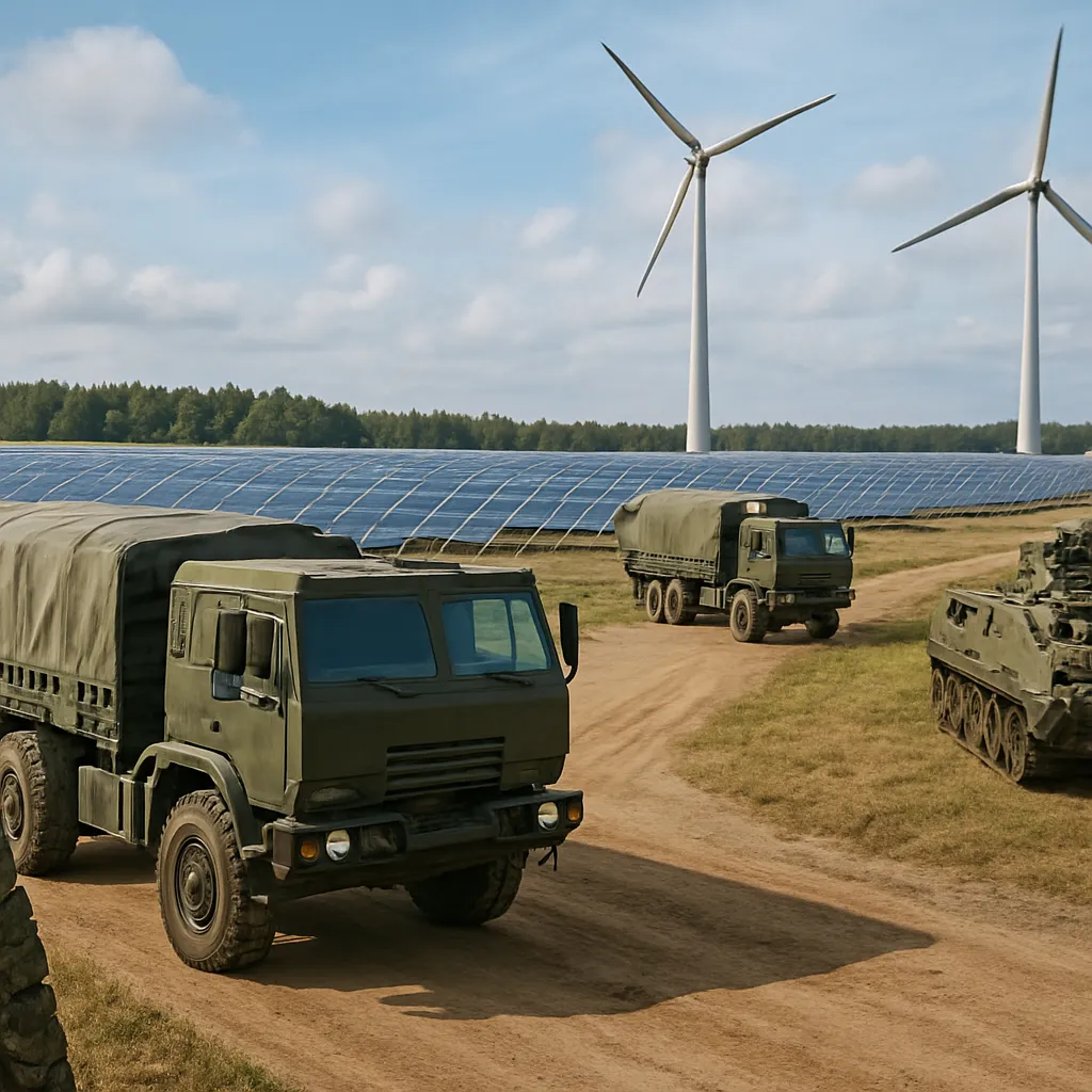 Wpływ energii odnawialnej na logistyki wojskowe