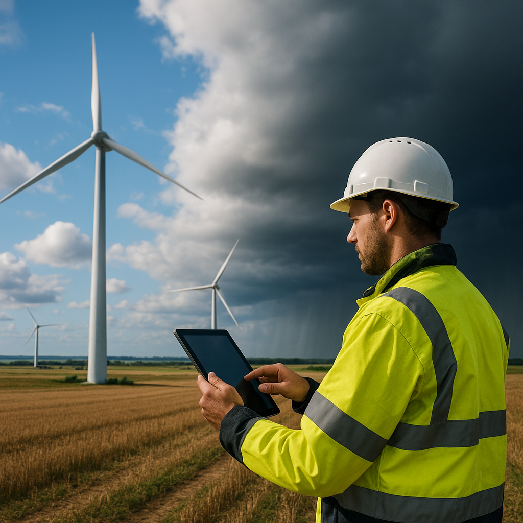 Sterowanie farmami wiatrowymi przy zmiennych warunkach pogodowych