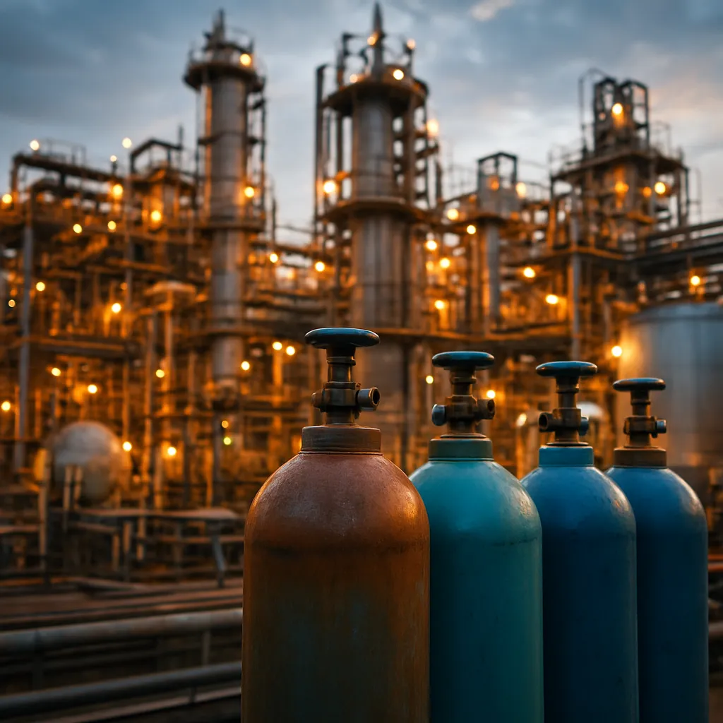 Rynek gazów technicznych w sektorze chemicznym