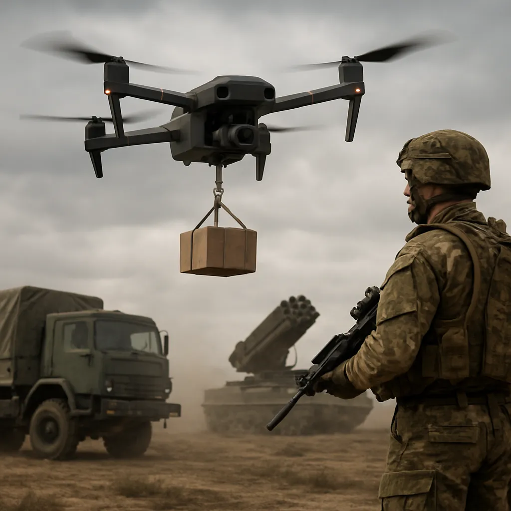 Rola dronów logistycznych na polu walki
