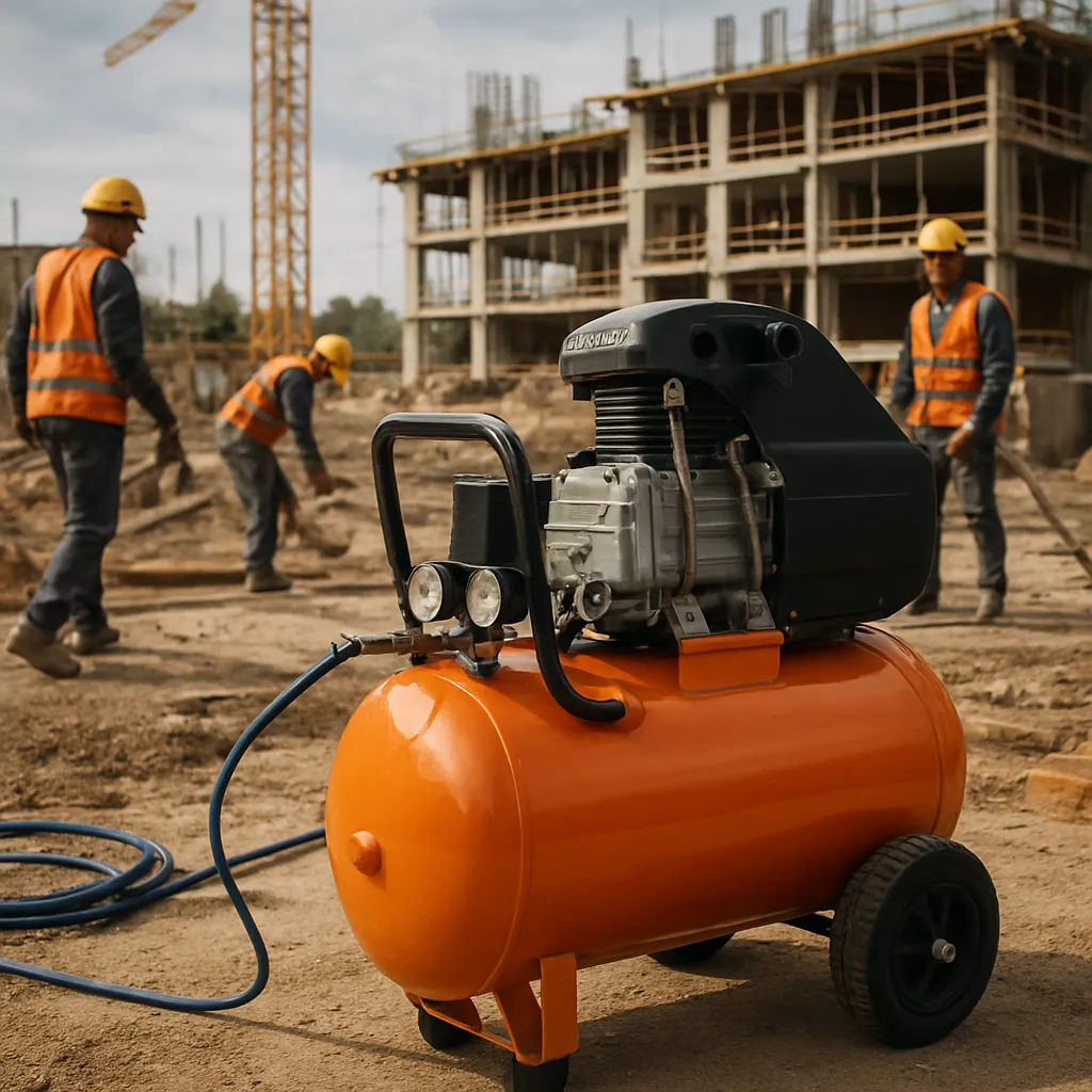 Sprężarki powietrza w pracach budowlanych