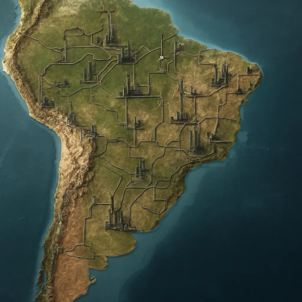 Ameryka Południowa na mapie petrochemii