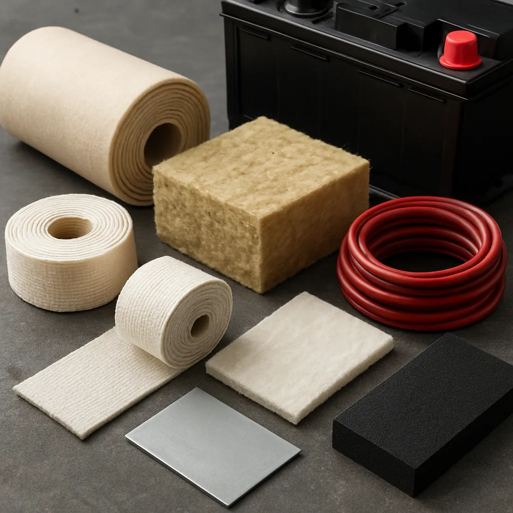 Materiały przeciwpożarowe stosowane w bateriach