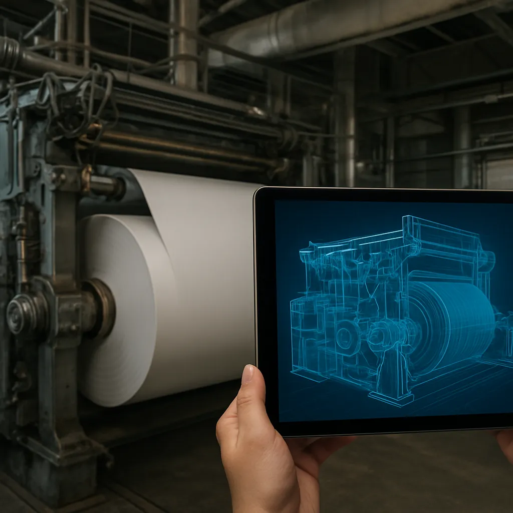 Cyfrowe bliźniaki w maszynach papierniczych