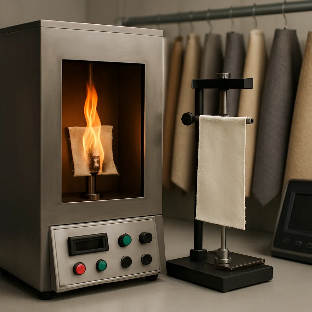 Urządzenia do testów palności materiałów