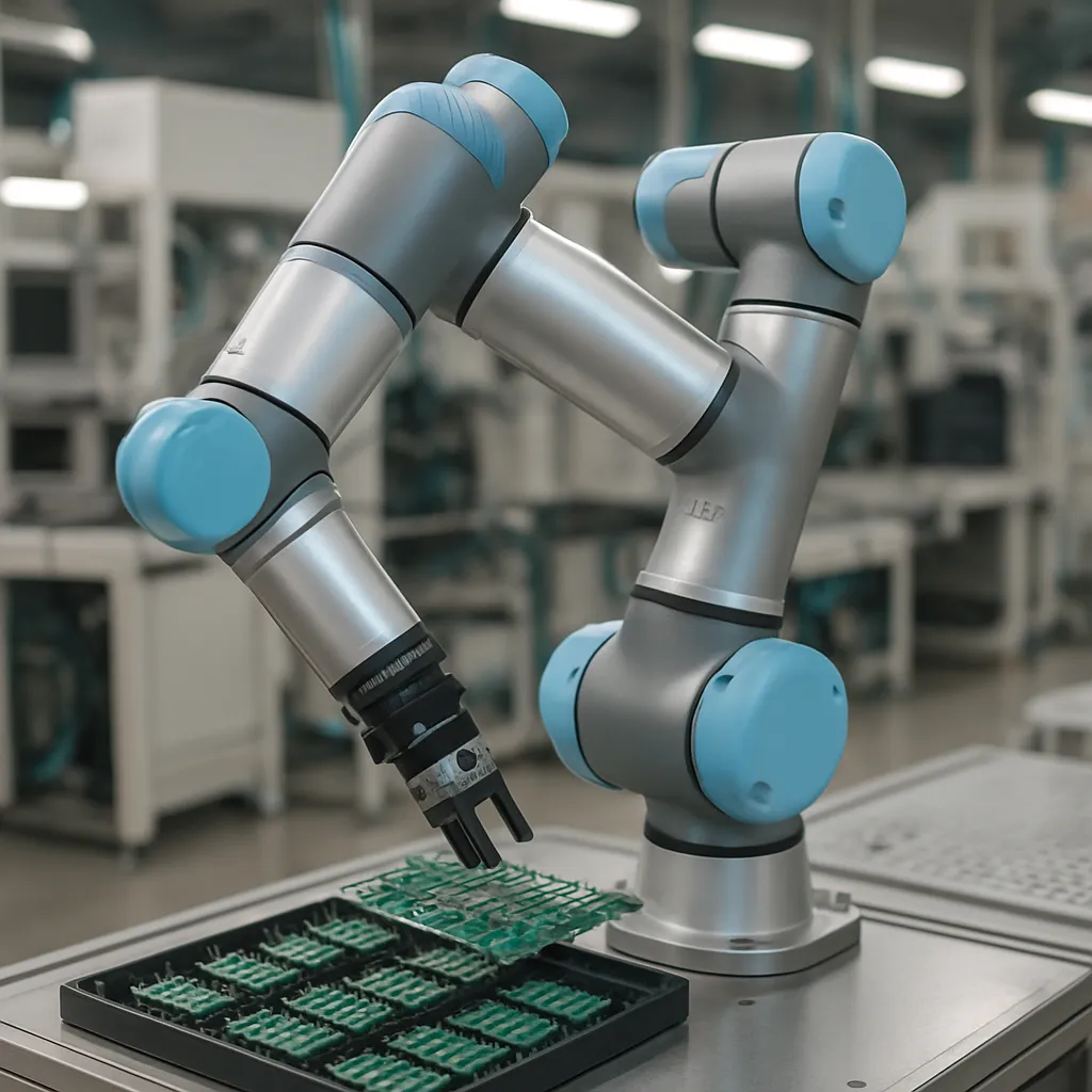 UR3 CB3 – Universal Robots – przemysł elektroniczny – robot