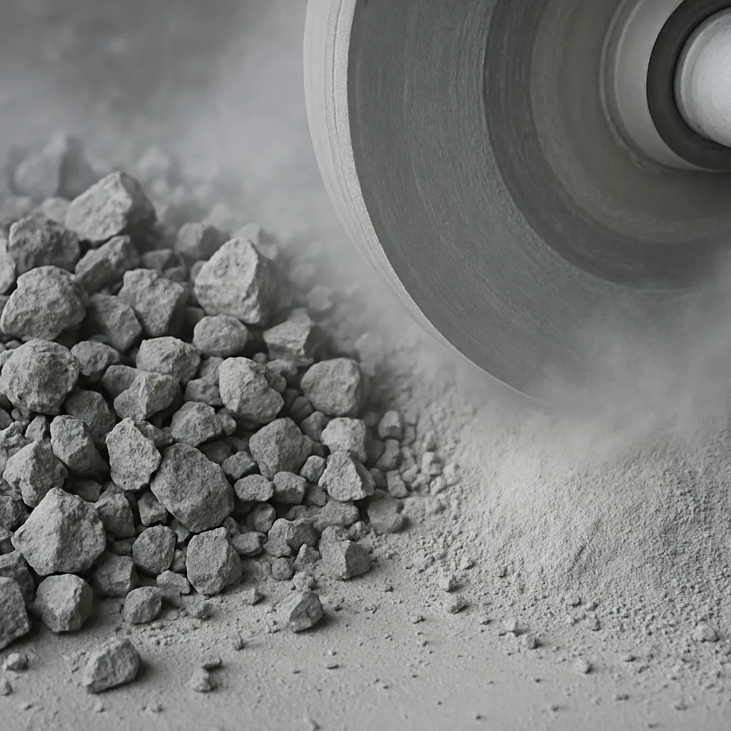 Wpływ granulacji klinkieru na efektywność mielenia