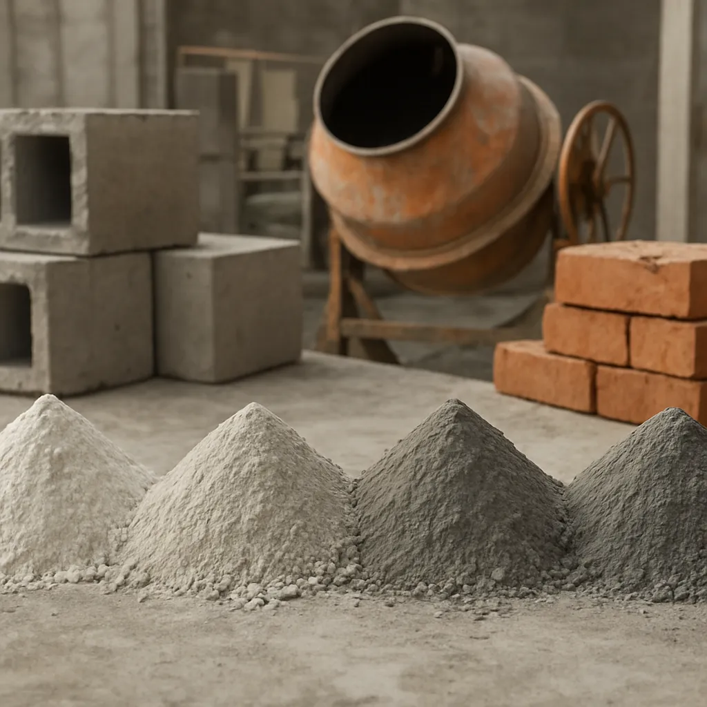 Cement – rodzaje i właściwości