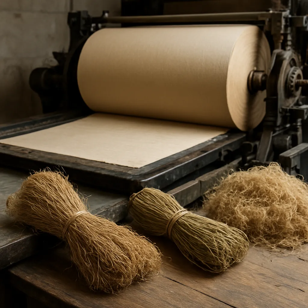 Wykorzystanie lnu i konopi w produkcji papieru