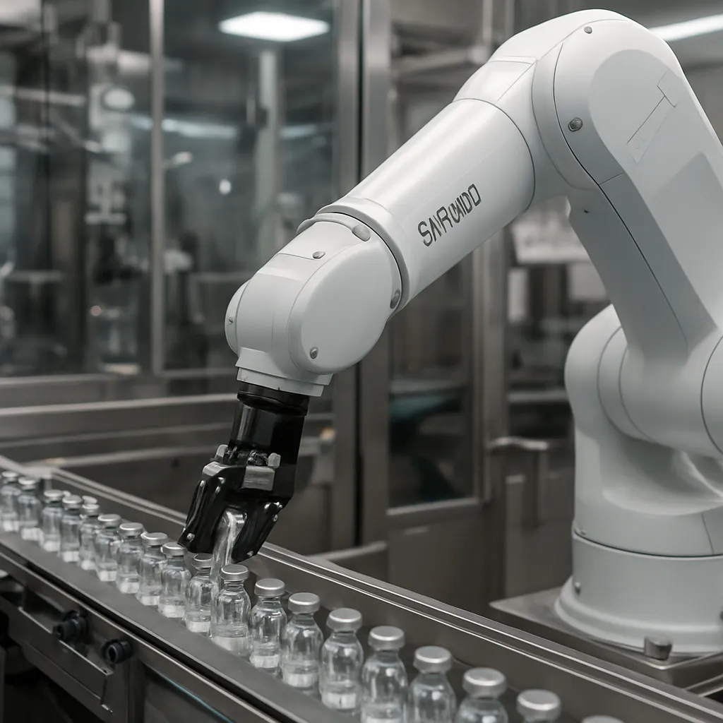 RX60 – Stäubli – przemysł farmaceutyczny – robot