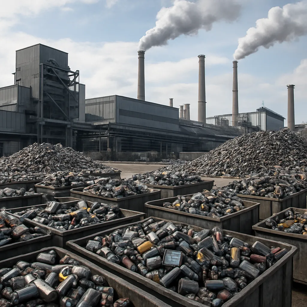 Największe fabryki odzysku akumulatorów