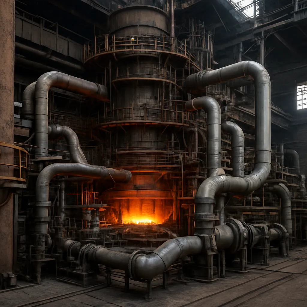 Układy chłodzenia wodnego w wielkich piecach