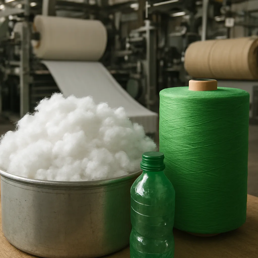 Włókna poliestrowe z recyklingu – produkcja i rynek